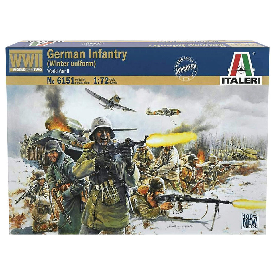 German Infantry in Winter Gear 1/72 Figures Italeri (6151) Main Image