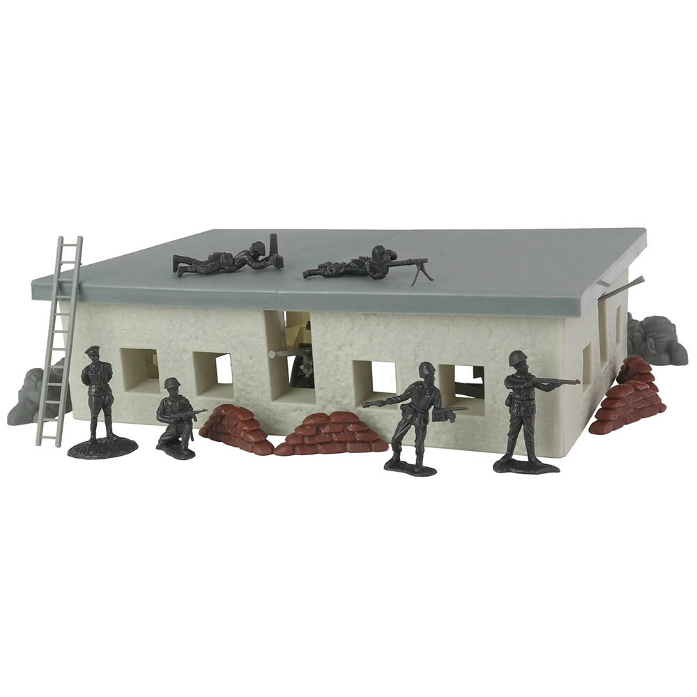 BMC WW2 SECRET STRONGHOLD 1/32 PLASTIC PLAYSET - 36 PIECES BMC