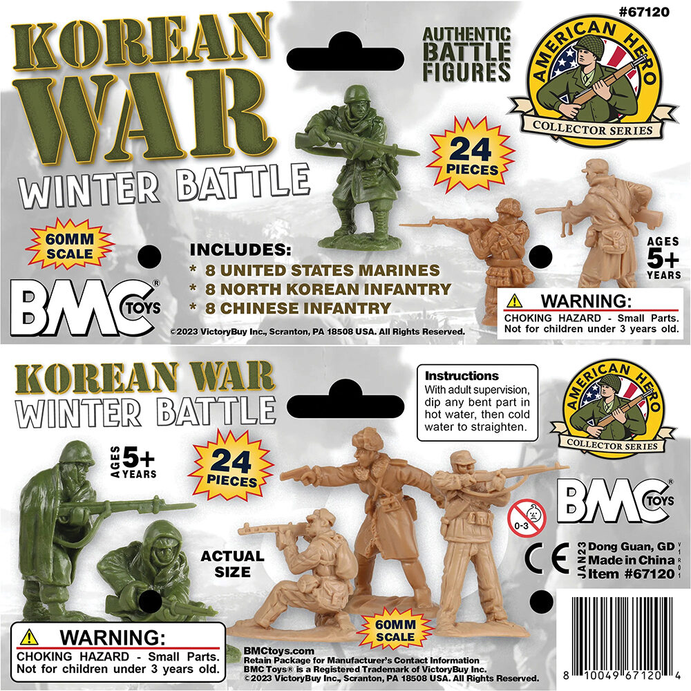 Korean War Winter Battle 24 Piece Plastic Figure Set BMC TOYS