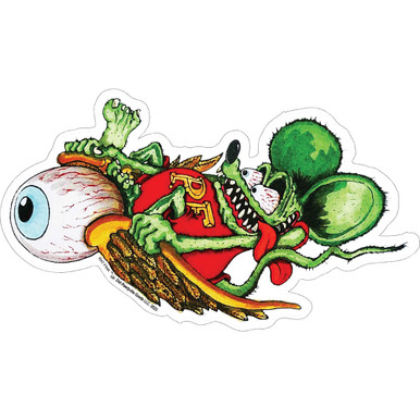 Rat Fink on Flying Eye Metal Sign | Historic Aviation Collectibles