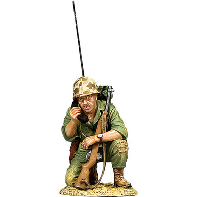 Figurine King & Country USMC012 Marine Radioman - 54mm, Plomb Peint, Collection