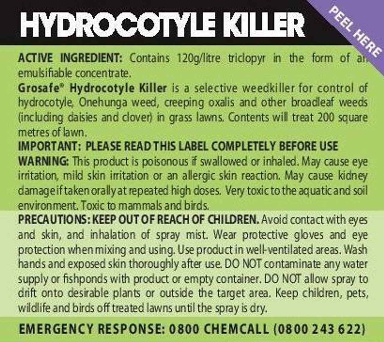 Grosafe Hydrocotyle Killer 200ml