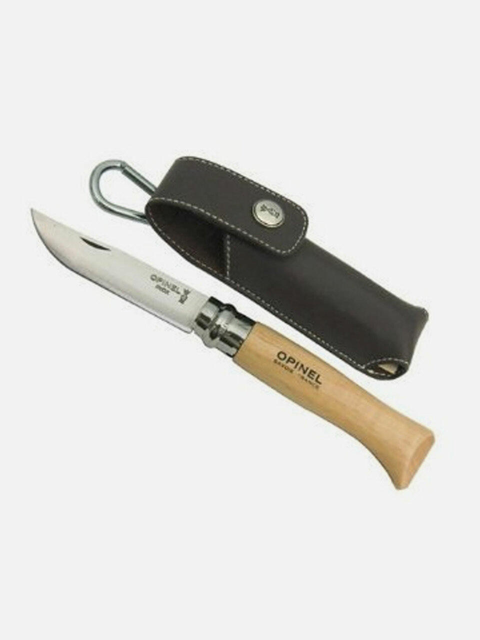 Opinel No. 8 Stainless Steel Folding Knife with Sheath ‣ Blade Master