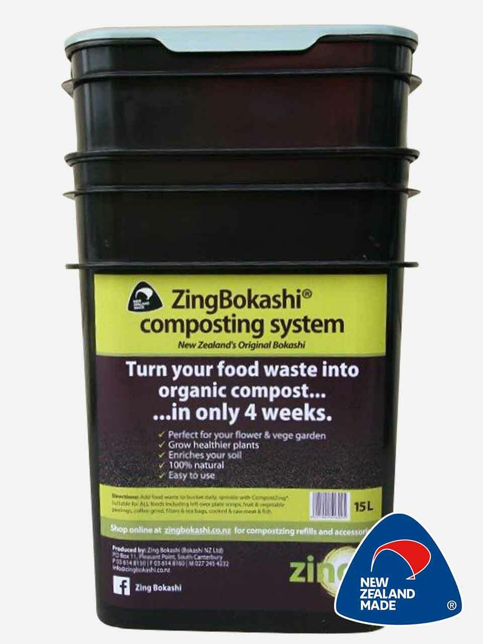 ZingBokashi 15 Litre Bucket Bokashi