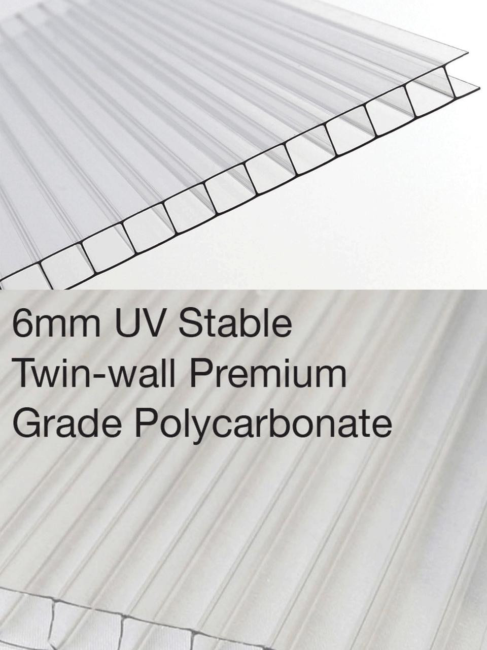 3.2 x 3.8m  Polycarbonate Greenhouse 