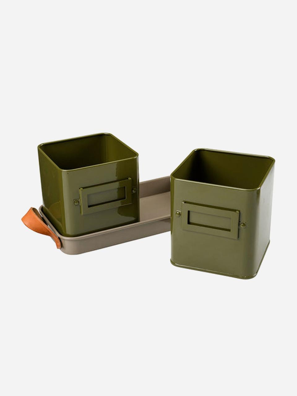 Burgon and Ball Herb Pots - Olive  Burgon and Ball Herb Pots - Olive