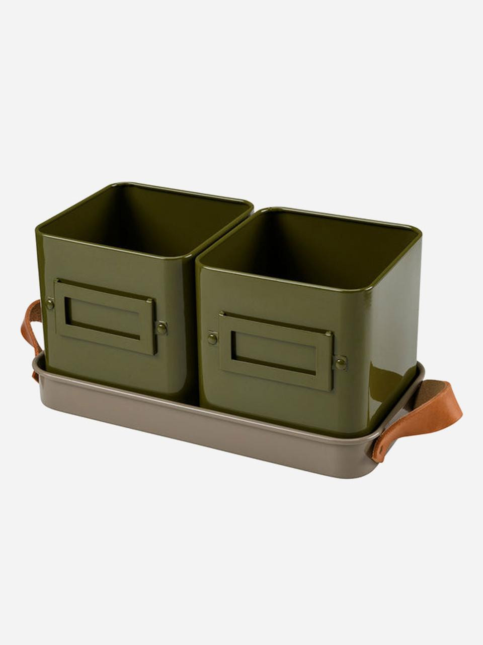 Burgon and Ball Herb Pots - Olive  Burgon and Ball Herb Pots - Olive