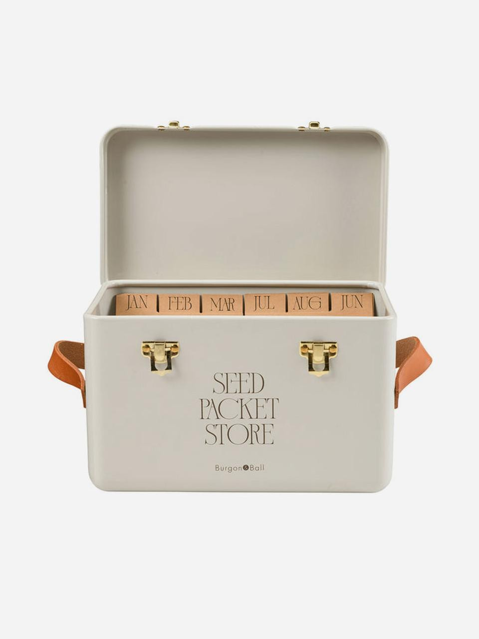 Burgon and Ball Seed Packet Storage Tin - Mushroom 