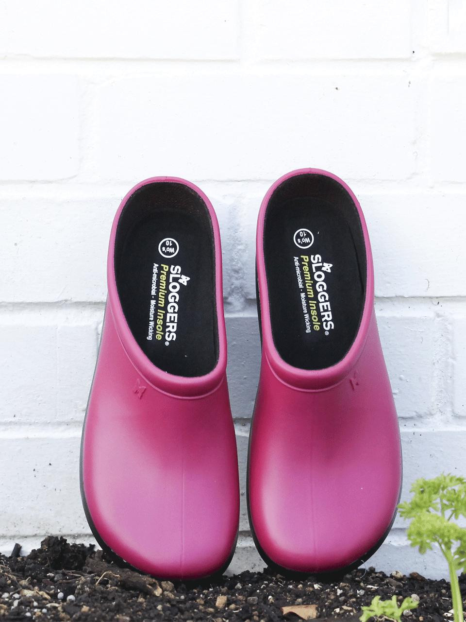 Womens Garden Clogs | Sloggers Premium Clog Sangria Red | Buy at Gubba