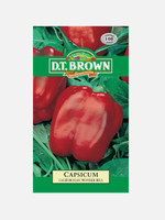 DT Brown Seeds Californian Wonder Bell Capsicum - Vegetable Seeds