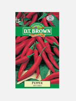 DT Brown Seeds Pepper Hot Chilli - Vegetable Seeds DT Brown Seeds Pepper Hot Chilli - Vegetable Seeds