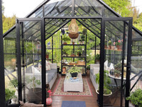3.2 x 3.2m Toughened Glasshouse  3.2 x 3.2m Toughened Glasshouse
