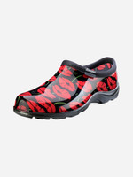 Sloggers Womens Waterproof Shoes - Sloggers Rain Shoes Red Poppies