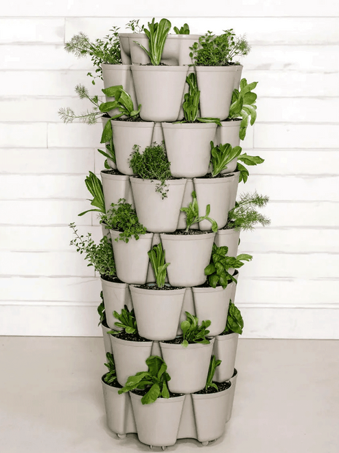 GreenStalk 7 Tier Original Vertical Planter - Stunning Stone 