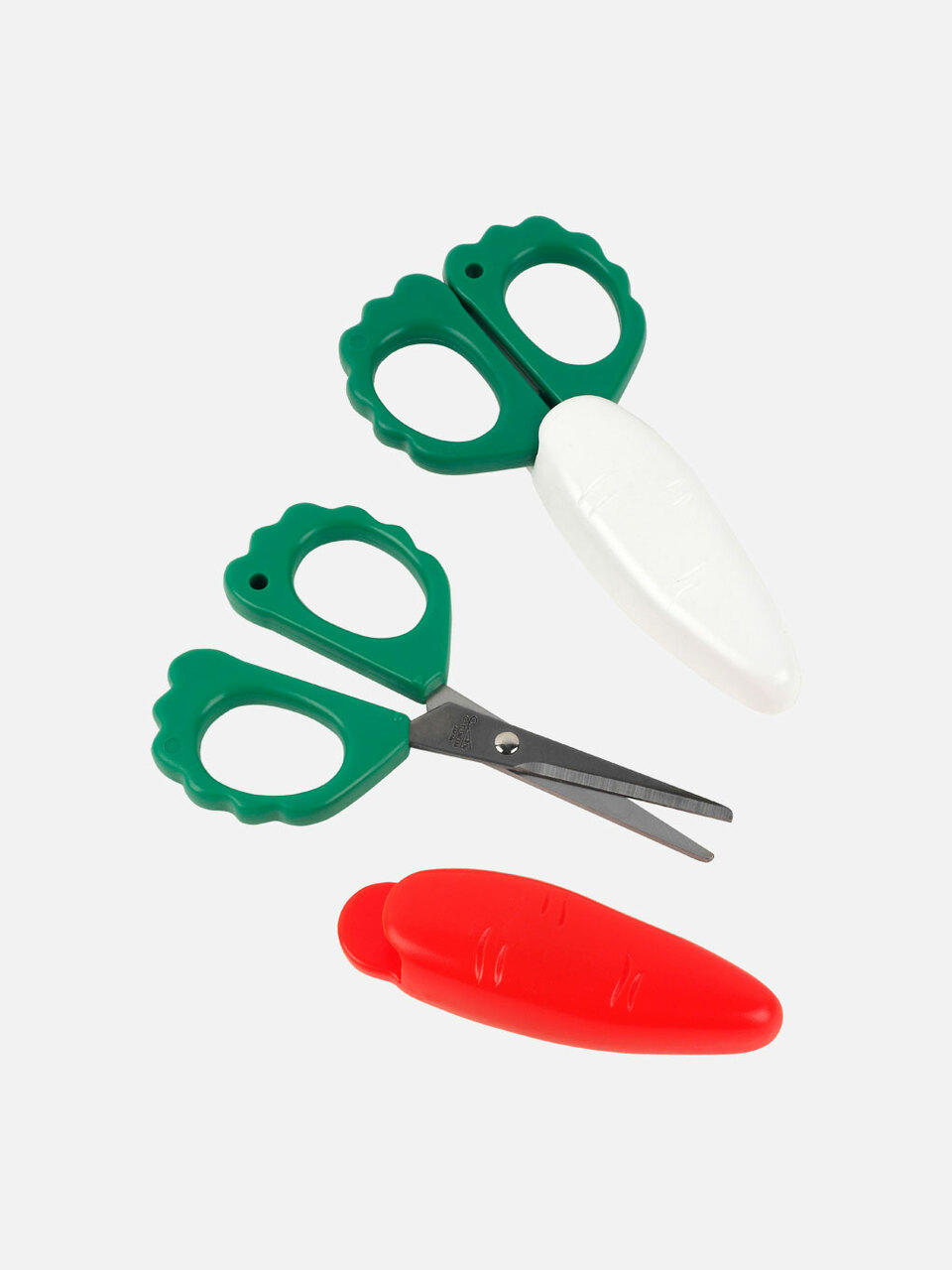 Scissors with carrot or daikon radish cover - Made in Japan