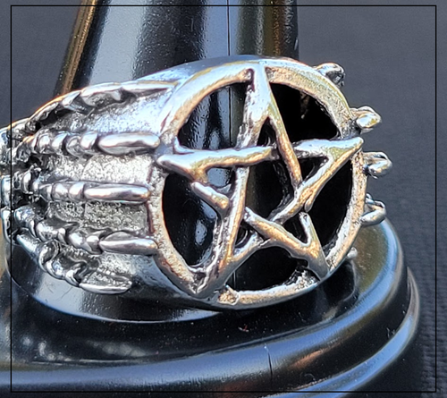 Mr. Bones' Pentagram Ring size 12