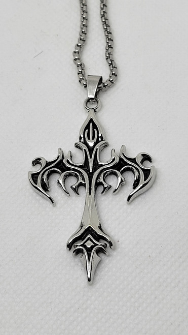 FLAMING CROSS PENDANT