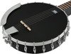 Ortega Guitars Raven Series 5-String Open Back Acoustic-Electric Banjo w/Bag, Right (OBJE250OP-SBK)