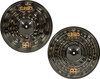Meinl 14" Hihat (Hi Hat) Cymbal Pair - Classics Custom Dark - Made in Germany, 2-YEAR WARRANTY (CC14DAH)