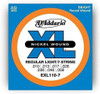 D'Addario Electric Guitar Strings | 3 pack | 7 string set | EXL110-7 | Light