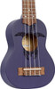 Ortega Guitars, 4-String Keiki Series Sopranino Ukulele with Turtle Etching, Right, Purple, (K1-PUR)