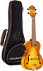 Ortega Guitars, 1-String Custom Built Series F-Hole Arched Top Concert Acoustic-Electric Ukulele w/Bag, Right (RUSL-HSB)