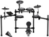 NUX Entry-Level Mesh Head, Recordable Digital Drum Kit, Independent Kick Drum, Diverse Sound Library, and Coach Function (DM-210)