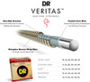 DR Strings Veritas Phosphor Bronze Acoustic Guitar String 11-50 (VTA-11)