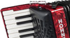 Hohner Bravo II 48 Chromatic Piano Key Accordion - Red (BR48RED)