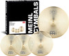 Meinl Cymbals HCS Complete Practice Cymbal Set with Quiet Volume for Drums — Low Noise Durable Brass Alloy and Musical Tone, 2-Year Warranty (P-HCS141620)