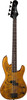 Luna Tattoo 34" Long Scale Electric Bass Guitar, Satin Natural