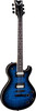 Dean Guitars 6 String Thoroughbred X Quilt Maple Electric Guitar, Trans Blue Burst, Right, (TBX QM TBB)