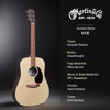 Martin D-X2E Sitka/Rosewood HPL Natural w/Fishman MX & Gig Bag