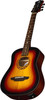 Luna Guitars Safari Tribal 6-String Acoustic/Electric Guitar, Tobacco Sunburst Satin (SAFTRIBAL E TSB)