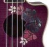 Luna Flora Series Floral Flamed Maple Concert Ukulele (UKE FLO)