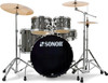 Sonor AQX Stage 5-piece Drum Set with Hardware Pack - Black Midnight Sparkle (AQX STAGE NC BMS)