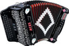 Hohner ACES II FBbEb Diatonic Accordion - Black (ACES II FBK)