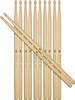 Meinl Stick & Brush Drumsticks, Standard 5B Half Brick (6 Pairs) - American Hickory with Acorn Shape Wood Tip-Made in Germany (SB102-6)