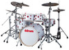 ddrum Hybrid 6 Shell Pack Kit with Triggers-White Wrap Finish WHT