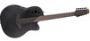 Ovation Mod TX Collection 12-String Acoustic-Electric Guitar, Textured Black, Deep Contour Body (2058TX-5)