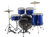 Ludwig Accent Drive Blue 5-Piece Drum Set (Includes Hardware, Throne, Pedal, Cymbals, Sticks and Drum Key)