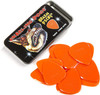 Snarling Dogs Brain TNSDB351 1.14 Guitar Picks, 12-Piece, Collectible Tin, Orange Nylon, 0 1.14mm