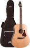 Seagull S6 Original Slim Acoustic Guitar with Gig Bag/Slim Neck Dreadnought Acoustic Guitar (46409)