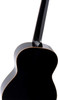 Ortega Guitars 6 String Family Series 3/4 Size Nylon Classical Guitar w/Bag, Right, Spruce Top-Black-Gloss, (R221BK-3/4)