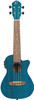 Ortega Guitars, 4-String Earth Series Concert Acoustic/Electric Ukulele, Right, Transparent Ocean Blue, (RUOCEAN-CE)