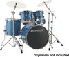 Ludwig Element Evolution LCEE220 5-piece Shell Pack with Hardware - Blue Sparkle