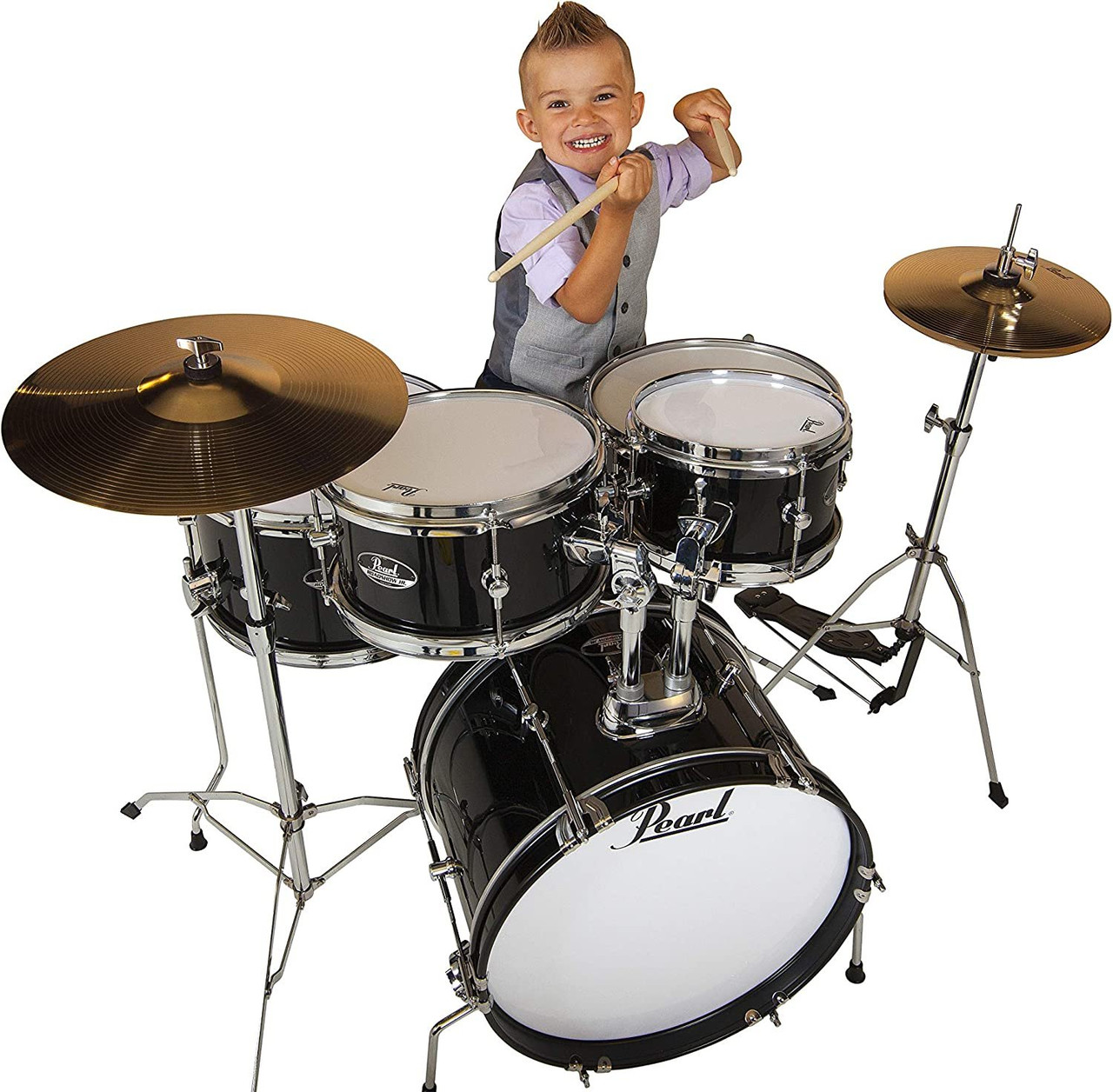 Roadshow Jr. 5 piece Drum Set w/Hardware and Cymbals - Pineville Music