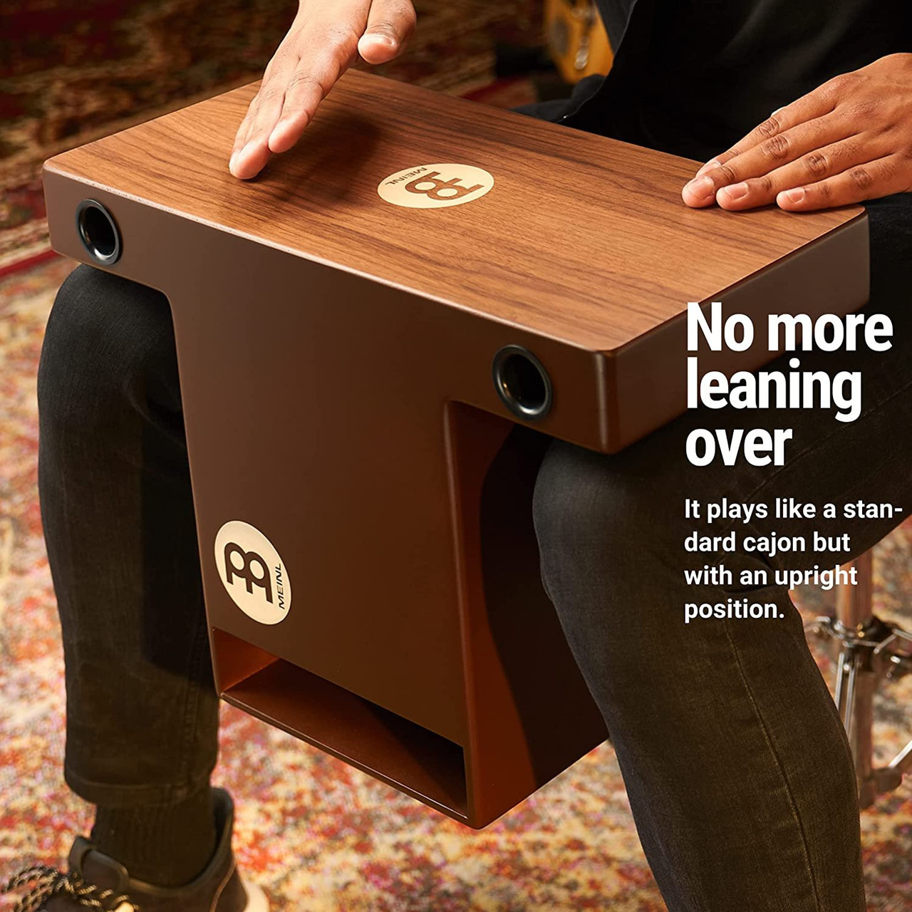 Meinl Slaptop Cajon Box Drum with Internal Snares and Forward