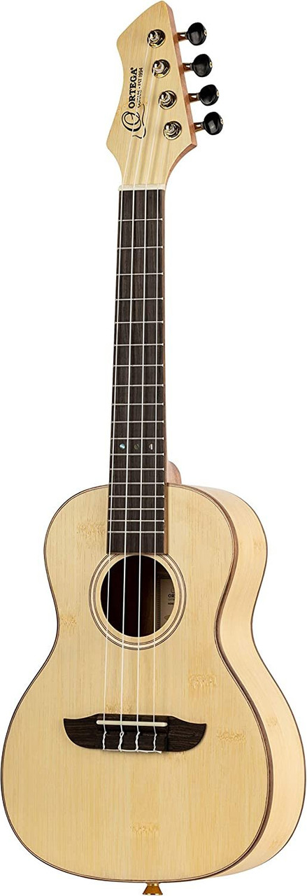 Ortega Guitars, 4-String Horizon Series Revese Headstock Concert Ukulele  w/Bag, Right, Natural (RUBO)