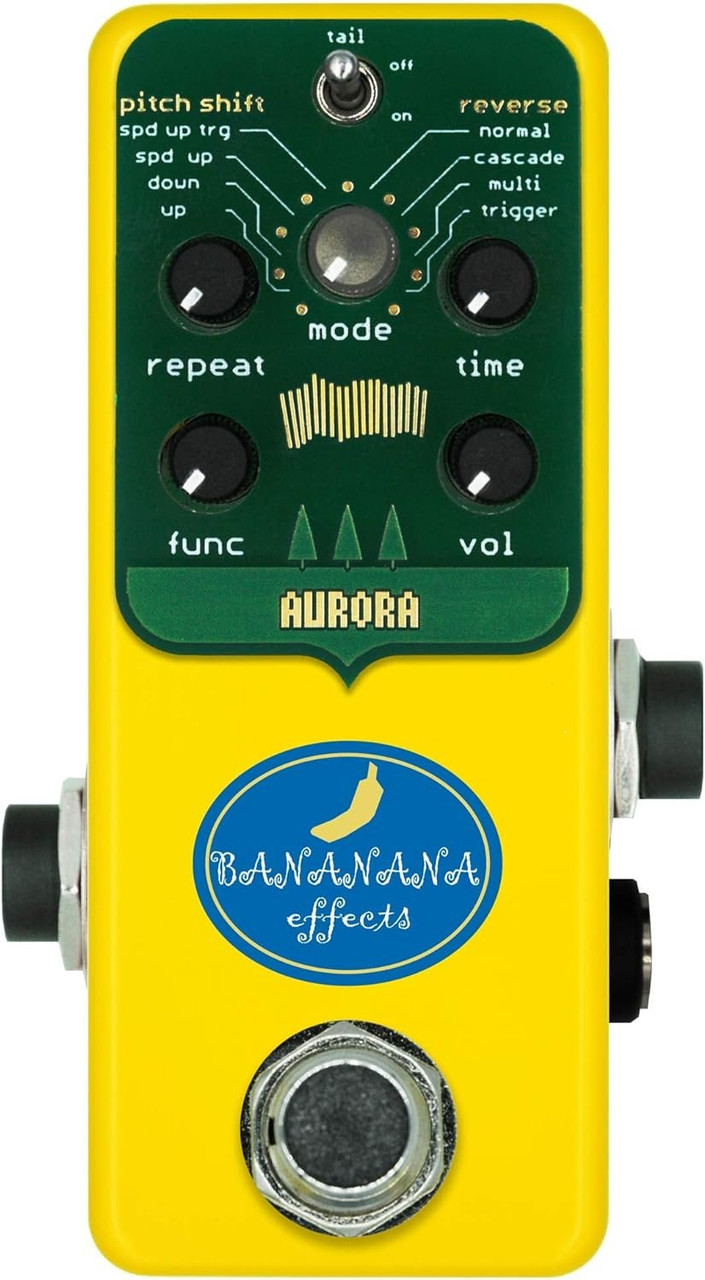 Bananana Effects Pitch Shift Delay Pedal (AURORA) - Pineville Music